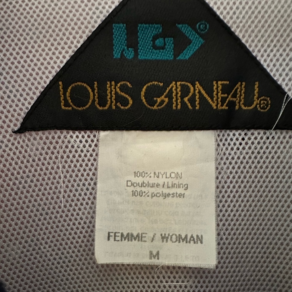 W’s Vintage 90’s Louis Garneau coat floral lined Windbreaker jacket. - Picture 5 of 5